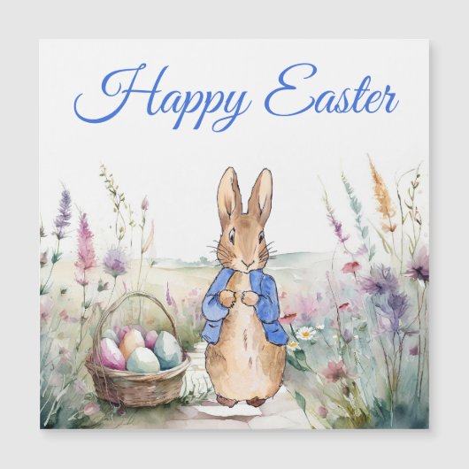 Peter das Kaninchen Happy Oaster Magnetkarte (Vorderseite)