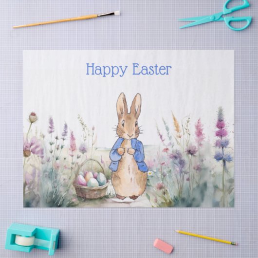 Peter das Kaninchen Happy Oaster Seidenpapier (Basteln)