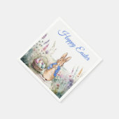 Peter das Kaninchen Happy Oaster Serviette (Ecke)