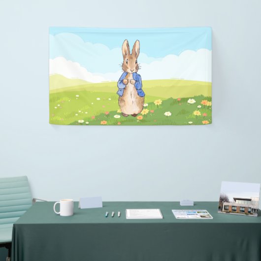 Peter das Kaninchen im Garten Banner (Messeveranstaltung)