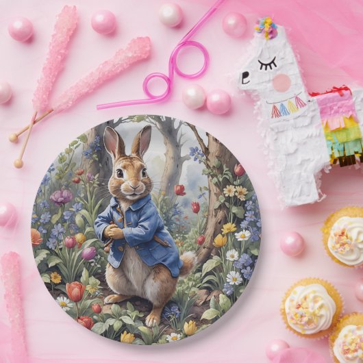 Peter das Kaninchen im verzauberten Wald Pappteller (Party)