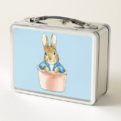 Peter das Kaninchen in der Pot-Pflanze Metall Brotdose (Rückseite)
