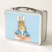 Peter das Kaninchen in der Pot-Pflanze Metall Brotdose (Rückseite)