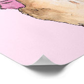 Peter das Kaninchen in rosa Jacket Poster (Ecke)