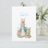 Peter das Kaninchen in seinem Garten Danke (Stehend Vorderseite)