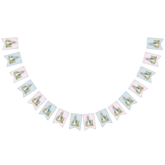 Peter das Kaninchen in seinem Garten Wimpelkette (Alle)