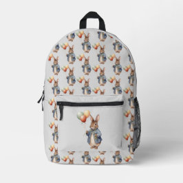 Peter das Kaninchen mit Ballons Bedruckter Rucksack