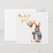 Peter das Kaninchen mit Ballons Danke (Vorne/Hinten)