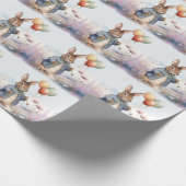 Peter das Kaninchen mit Ballons Geschenkpapier (Ecke)