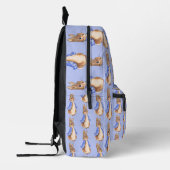Peter das Kaninchen mit blauem Hintergrund Bedruckter Rucksack (Links)