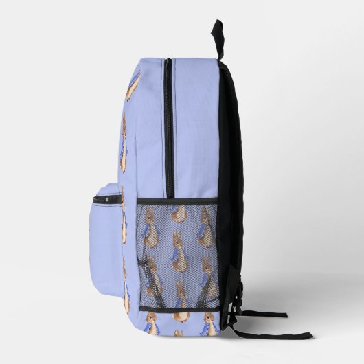 Peter das Kaninchen mit blauem Hintergrund Bedruckter Rucksack (Rechts)