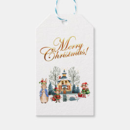 Peter das Kaninchen mit den Weihnachtelfen Geschenkanhänger