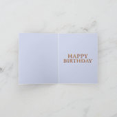 Peter das Kaninchen mit donut Thema Happy Birthday Karte (Innenseite)