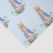 Peter das Kaninchen mit Ostereig-Korb Seidenpapier (Detail)