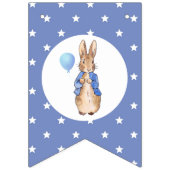 Peter das Kaninchen mit Sternmuster Wimpelkette (Erste Fahne)