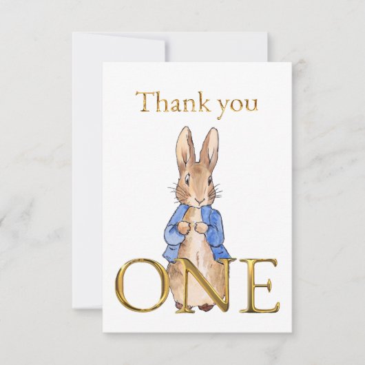 Peter das Kaninchen ONE Danke (Vorderseite)