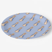 Peter das Kaninchen Pappteller (Schrägansicht)