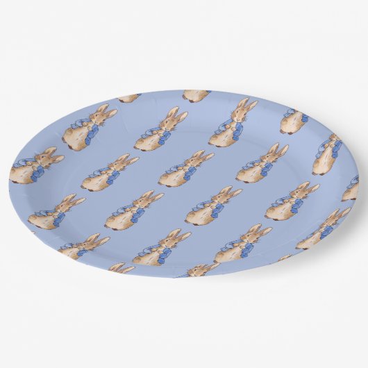Peter das Kaninchen Pappteller (Schrägansicht)