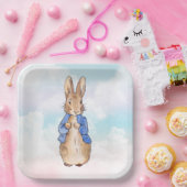 Peter das Kaninchen pastellblau und rosa Wolken Pappteller (Party)