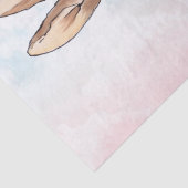 Peter das Kaninchen pastellblau und rosa Wolken Seidenpapier (Detail)