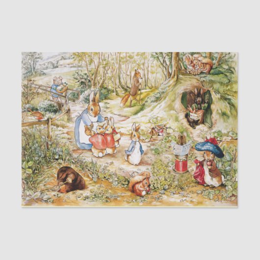 Peter das Kaninchen Seidenpapier (Vorderseite)