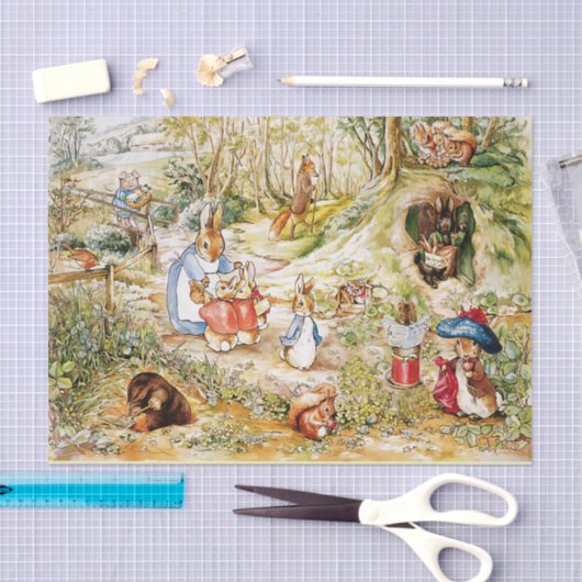 Peter das Kaninchen Seidenpapier (Handwerk)