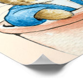 Peter das Kaninchen sitzt in einem Topf Poster (Ecke)