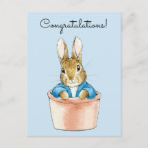 Peter das Kaninchen sitzt in einem Topf