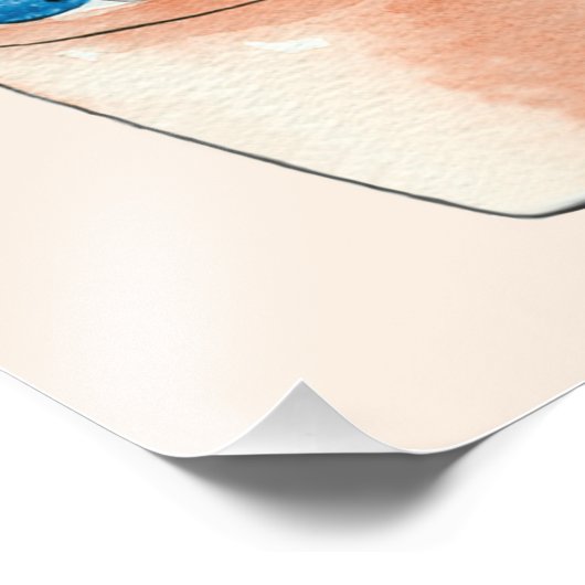 Peter das Kaninchen sitzt in Pflanze Pot Fotodruck (Ecke)