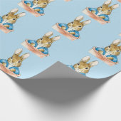 Peter das Kaninchen sitzt in Pflanze Pot Geschenkpapier (Ecke)