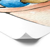 Peter das Kaninchen sitzt in Pflanze Pot Poster (Ecke)