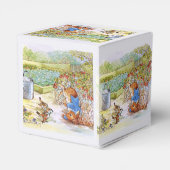 Peter das Kaninchen Tumbling in Vegie Patch Geschenkschachtel (Rückseite)