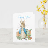 Peter das Kaninchen Vielen Dank Karte (Gelbe Blume)