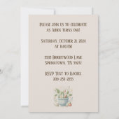 Peter das sonnige Kaninchen im Garten Einladung (Rückseite)