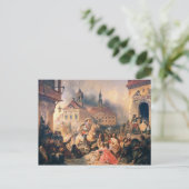 Peter der Große erobert Narva 1704, 1859 Postkarte (Stehend Vorderseite)
