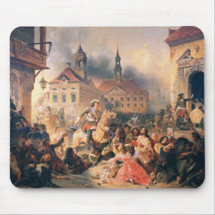 Peter der Große erobert Narva im Jahre 1704, 1859 Mousepad