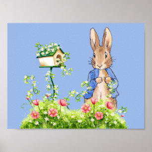 Peter der Hase in seinem Garten  Poster