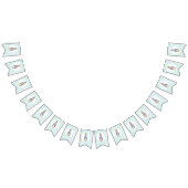 Peter der Hasen-grüner Karo-Hintergrund Wimpelkette (Alle)