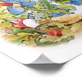 Peter der Kaninchen aisst eine Möhre Poster (Ecke)