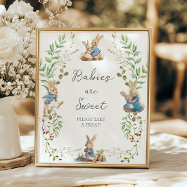 Peter der Kaninchen Botanische Babys sind süß Poster