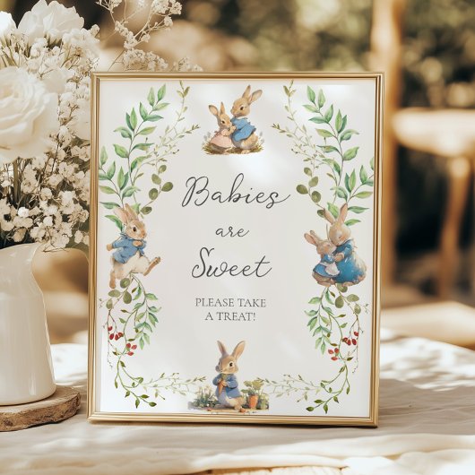 Peter der Kaninchen Botanische Babys sind süß Poster