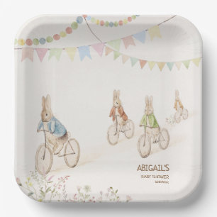 Peter der Kaninchen-Bunny-Gender-Neutral-Baby-Dusc Pappteller