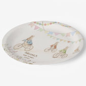 Peter der Kaninchen-Bunny-Gender-Neutral-Baby-Dusc Pappteller (Schrägansicht)