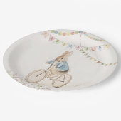 Peter der Kaninchen-Bunny-Gender-Neutral-Baby-Dusc Pappteller (Schrägansicht)