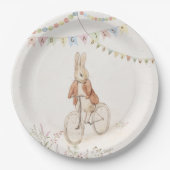 Peter der Kaninchen-Bunny-Gender-Neutral-Baby-Dusc Pappteller (Vorderseite)