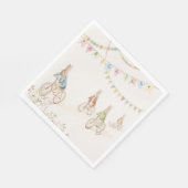 Peter der Kaninchen-Bunny-Gender-Neutral-Baby-Dusc Serviette (Ecke)