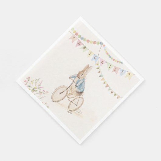 Peter der Kaninchen-Bunny-Gender-Neutral-Baby-Dusc Serviette (Ecke)