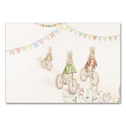 Peter der Kaninchen Bunny Gender Neutral Buffet Fo Tischnummer (Rückseite)