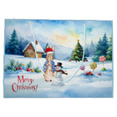 Peter der Kaninchen Ginger Brothaus Große Geschenktüte (Rückseite)