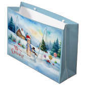 Peter der Kaninchen Ginger Brothaus Große Geschenktüte (Vorderseite Schrägansicht)